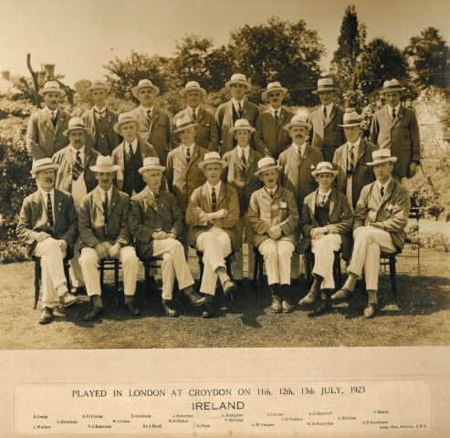 International Bowling tournament Ireland Team - London July 1923 (Larne Museum Collection)