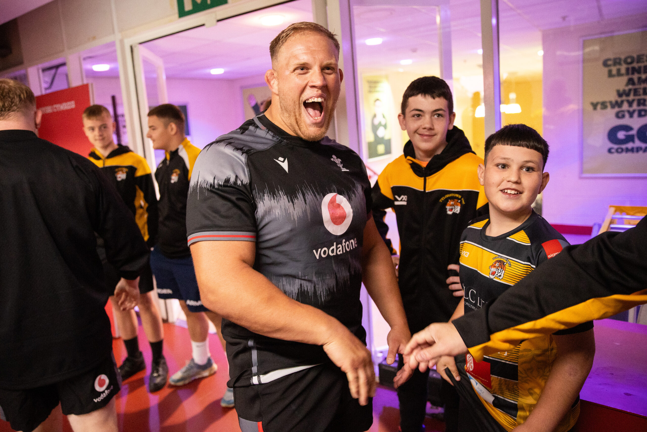Sported and Vodafone give local grassroots rugby player the chance to join his heroes on the pitch