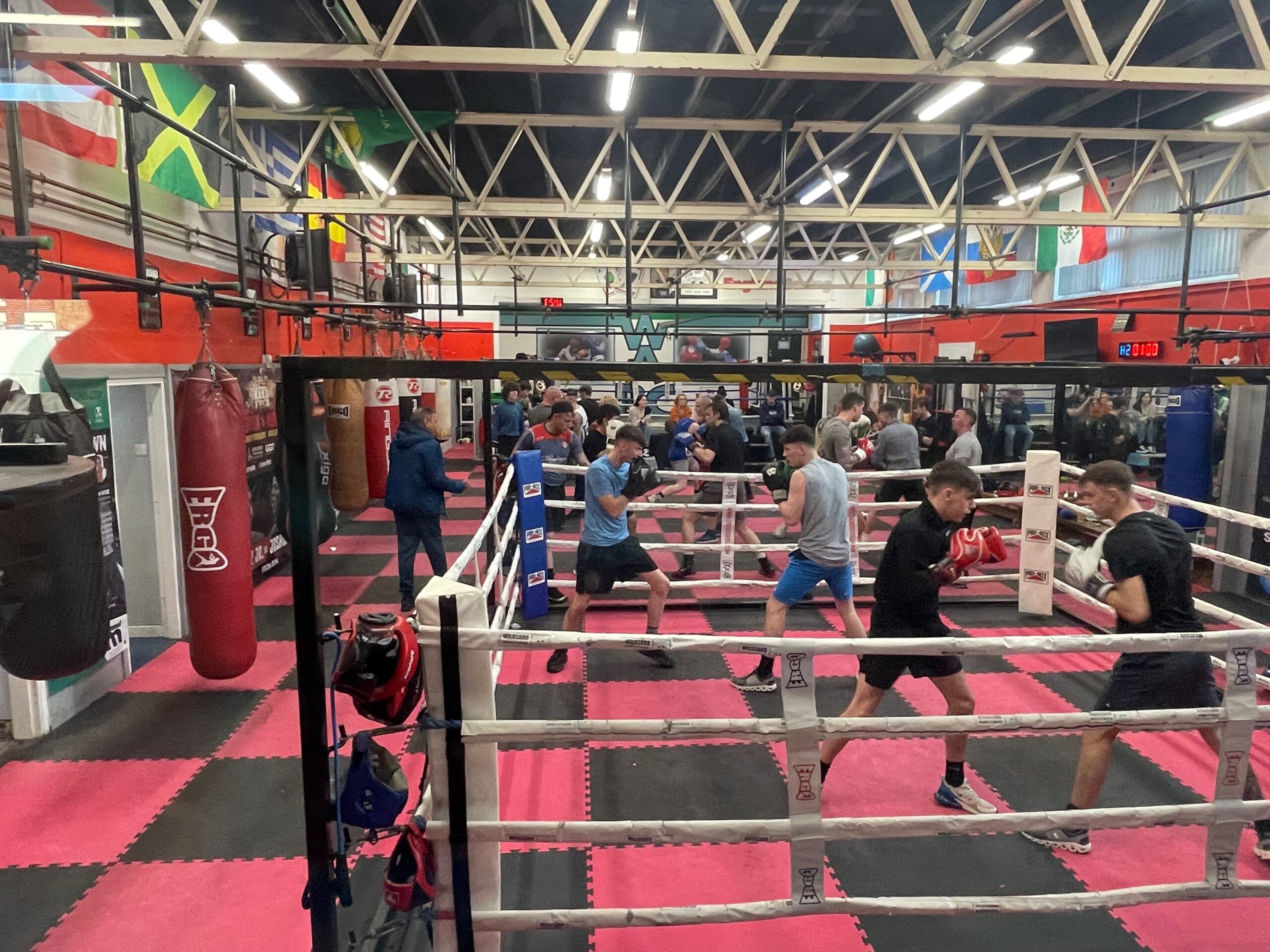 Boxing club with activity