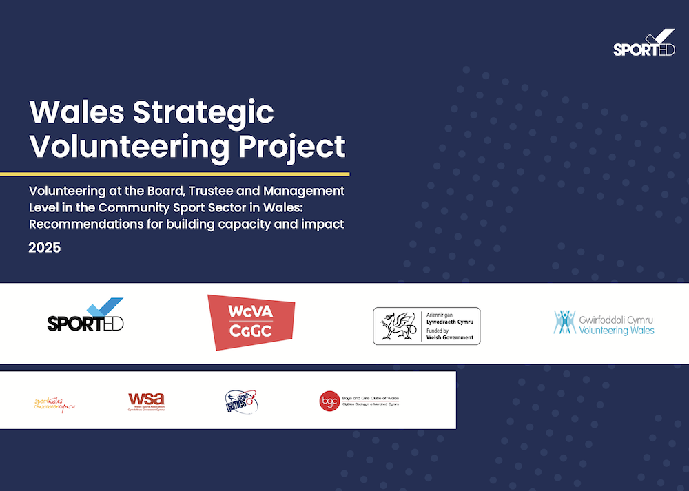 Image of report front with title Wales Strategic Volunteering Project