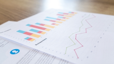 image of data graphs on a piece of paper